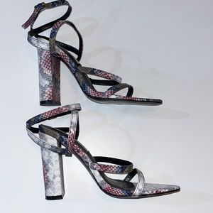 Unilady Strappy‎ snakeskin sandals